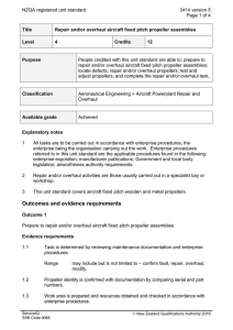 NZQA registered unit standard 3414 version 5  Page 1 of 4