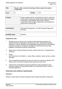 NZQA registered unit standard 3415 version 5  Page 1 of 4
