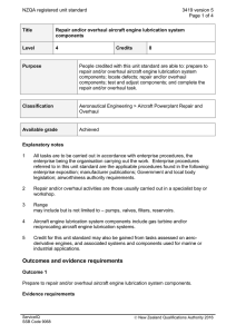 NZQA registered unit standard 3419 version 5  Page 1 of 4