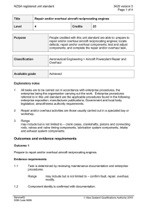 NZQA registered unit standard 3420 version 5  Page 1 of 4