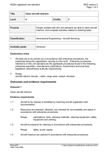 NZQA registered unit standard 3903 version 5  Page 1 of 3