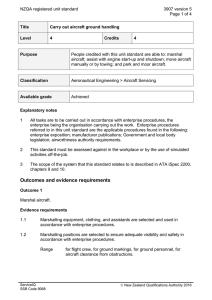 NZQA registered unit standard 3907 version 5  Page 1 of 4