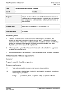NZQA registered unit standard 3912 version 5  Page 1 of 3