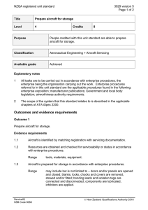 NZQA registered unit standard 3929 version 5  Page 1 of 2