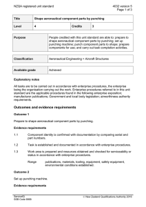 NZQA registered unit standard 4032 version 5  Page 1 of 3