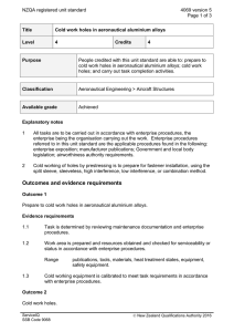 NZQA registered unit standard 4069 version 5  Page 1 of 3