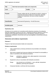 NZQA registered unit standard 4073 version 5  Page 1 of 3