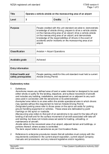 NZQA registered unit standard 17349 version 4  Page 1 of 5
