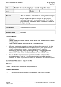 NZQA registered unit standard 8879 version 5  Page 1 of 3