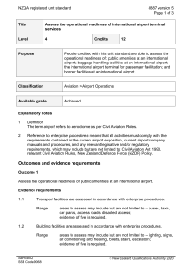 NZQA registered unit standard 8887 version 5  Page 1 of 3