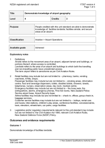 NZQA registered unit standard 17357 version 4  Page 1 of 3