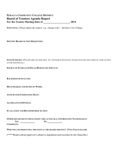 Board Agenda Report Form