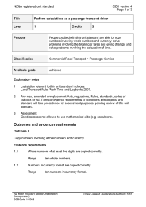 NZQA registered unit standard 15951 version 4  Page 1 of 3