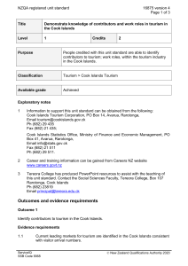 NZQA registered unit standard 16875 version 4  Page 1 of 3