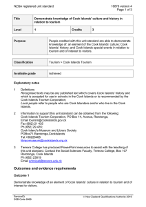 NZQA registered unit standard 16876 version 4  Page 1 of 3