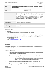 NZQA registered unit standard 16877 version 4  Page 1 of 3