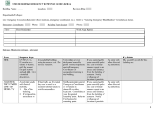 Building Specific Emergency Response Template