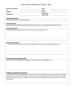 SOP for Research Template