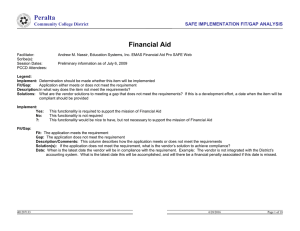 16.2 FA Peralta SAFE Fit Gap Analysis 2009-07-10.jc