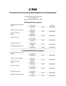 25.2 f Functional and Technical Specification Form update ACCT_CD_TBL