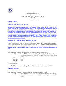 3. Board of Trustees agenda 9-13-11