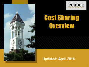 Cost Sharing Overview Presentation