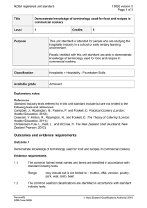NZQA registered unit standard 15892 version 5  Page 1 of 3