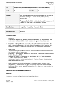 NZQA registered unit standard 15919 version 5  Page 1 of 3