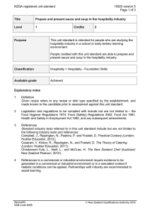 NZQA registered unit standard 15920 version 5  Page 1 of 3