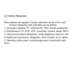 2.2 Home Networks