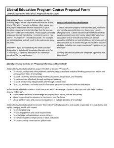 Liberal Education Program Course Proposal Form