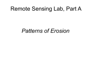 Lab 6: Patterns of Erosion
