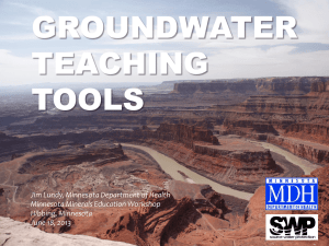 Groundwater Quality Teaching Tools