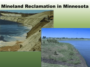 Mineland Reclamation in Minnesota