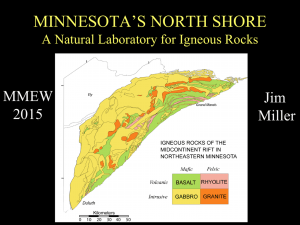 Igneous Rocks of the North Shore