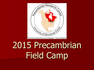 2015 Precambrian Field Camp