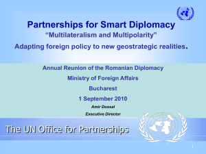 Presentation: Multilaterism and Multipolarity, 1 September 2010