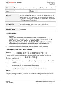 NZQA unit standard 11946 version 4