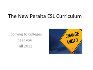 New Peralta ESL Curriculum CIPD Presentation-1-1