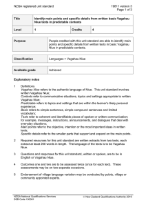 NZQA registered unit standard 19811 version 3  Page 1 of 3