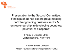 Mr. Chukwu-Emeka Chikezie, Executive Director, African Foundation for Development, AFFORD