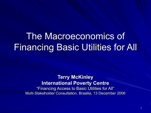The Macroeconomics of Financing Basic Utilities for All, Terry McKinley