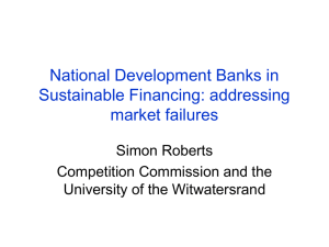 NDBs in sustainable development: addressing market failures