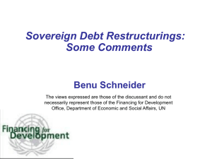 Benu Schneider, Chief of International Finance, Debt and Systemic Issues Unit, UN-DESA Financing for Development Office