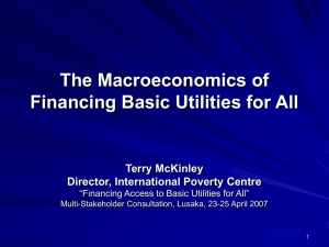 Terry McKinley, The Macroeconomics of Financing Basic Utilities for All
