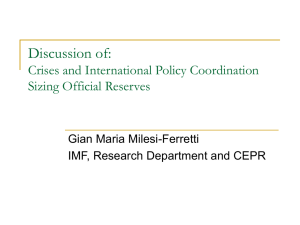 Gian Maria Milesi-Ferretti, Division Chief, Research Department, IMF, Washington D.C.