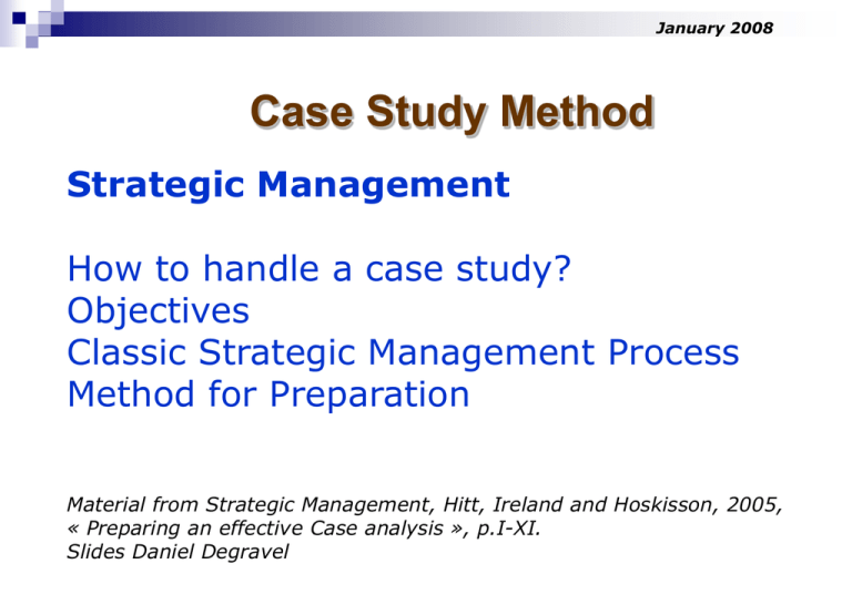 case study in organization and management