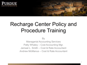 Recharge Center Training PPT