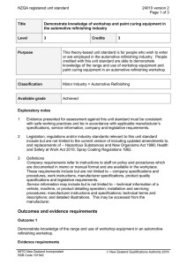 NZQA registered unit standard 24010 version 2  Page 1 of 3