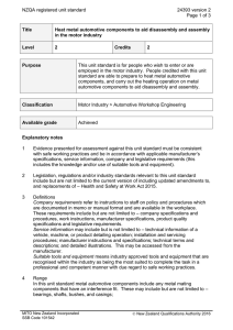 NZQA registered unit standard 24393 version 2  Page 1 of 3
